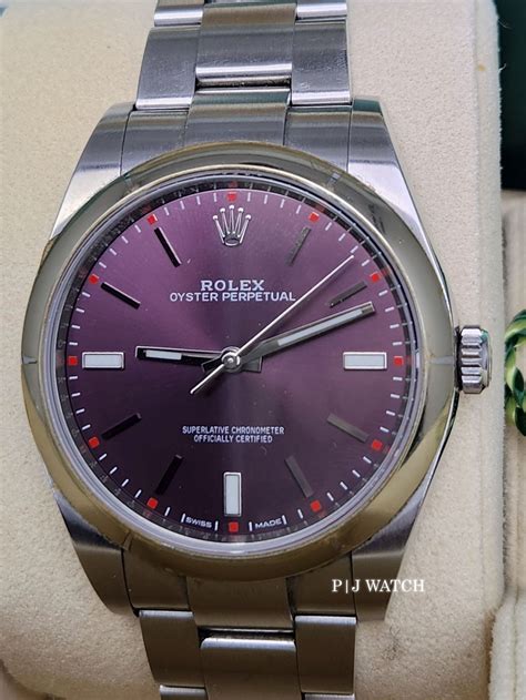 rolex 39mm red grape|rolex oyster perpetual 36 116000.